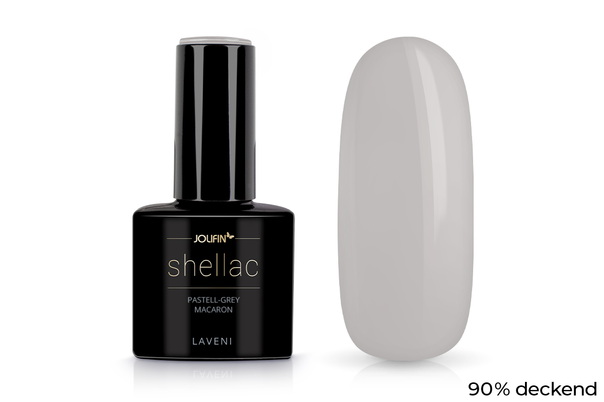 Jolifin LAVENI Shellac - pastel-grey macaron 10ml