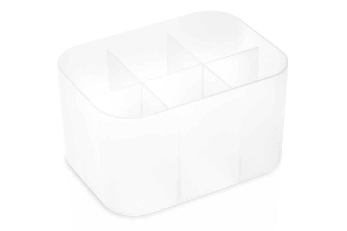 Jolifin brush & file storage - clear 6 pieces