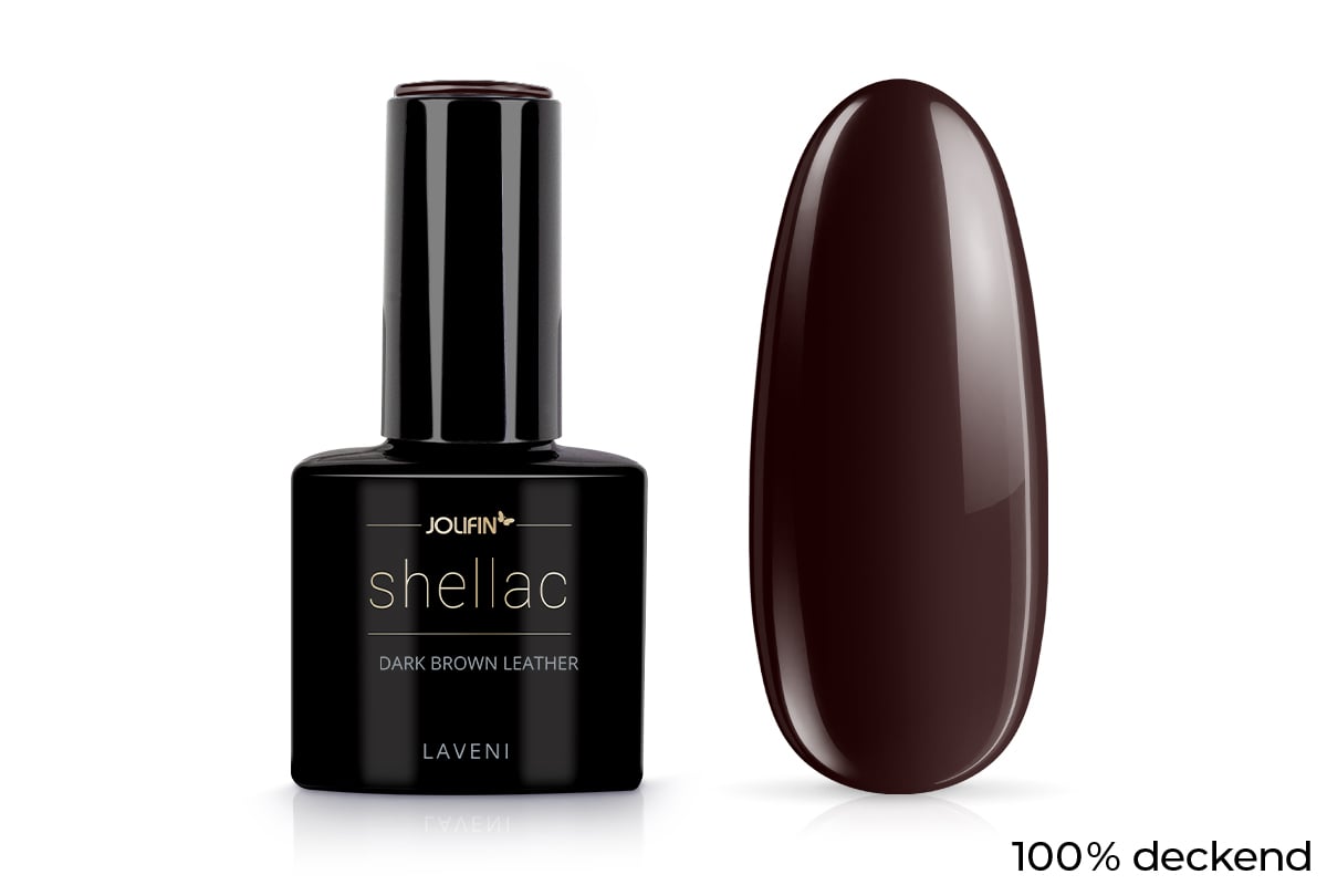 Jolifin LAVENI Shellac - dark brown leather 10ml
