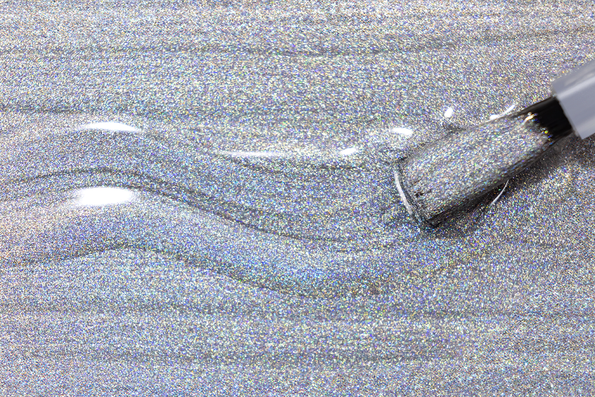 Jolifin LAVENI 3in1 Shellac - unicorn hologram silver 10ml