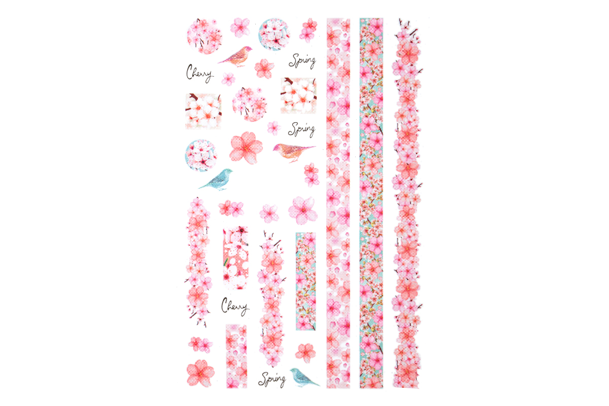 Jolifin LAVENI XL Sticker - Flowers No. 36