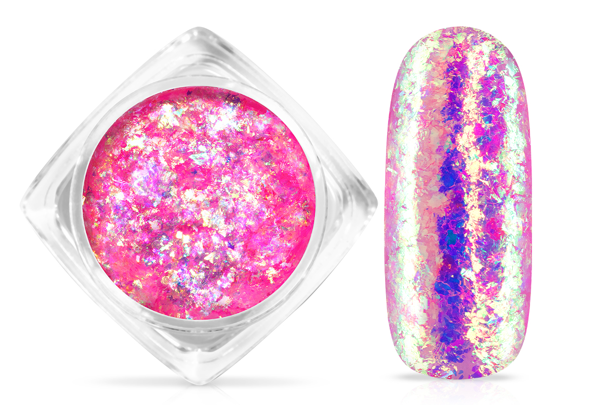 Jolifin Soft Opal Flakes - pastel neon pink