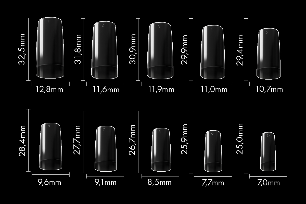 Jolifin 100er Tipbox Pinch schmal - clear