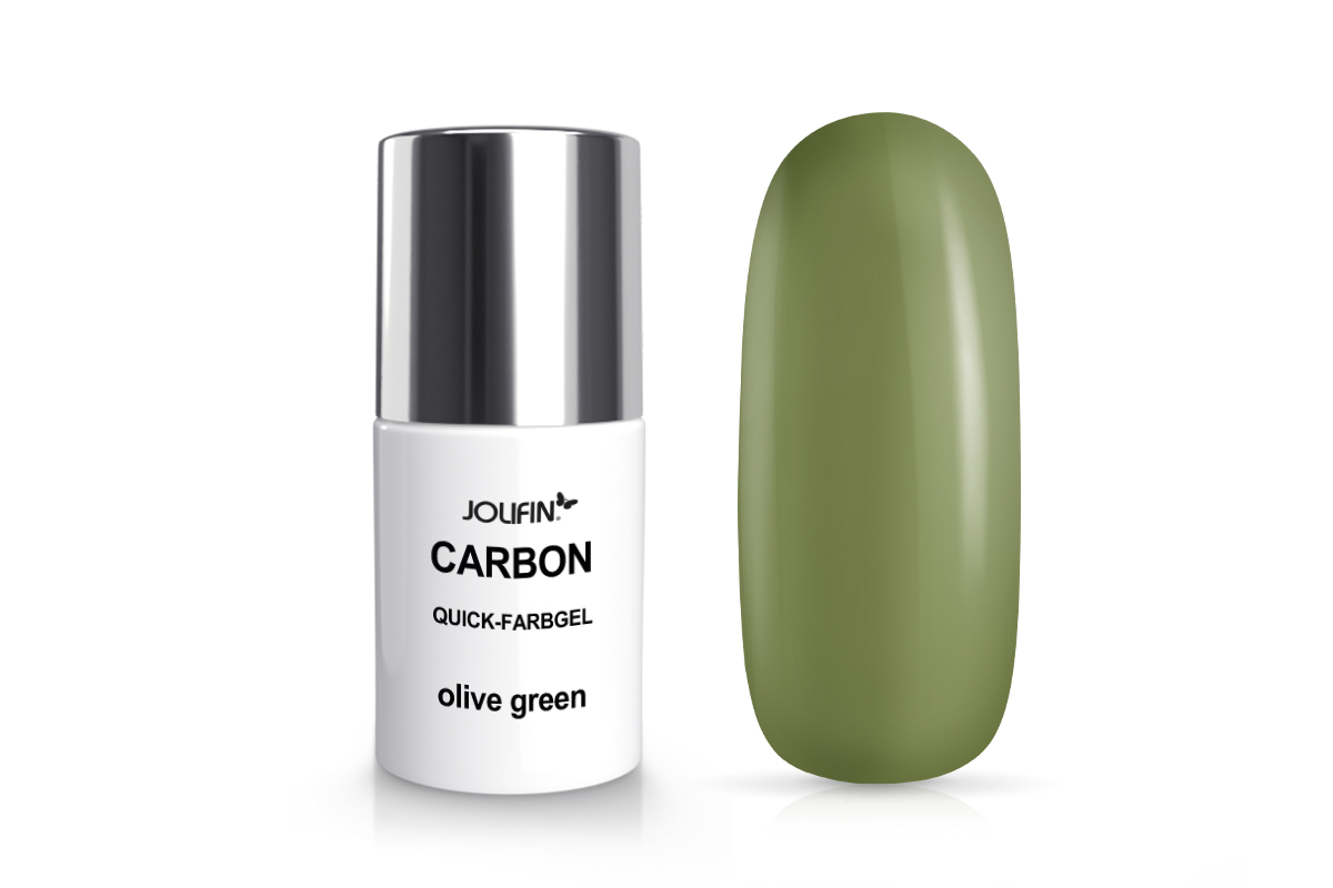 Jolifin Carbon Quick-Farbgel - olive green 11ml