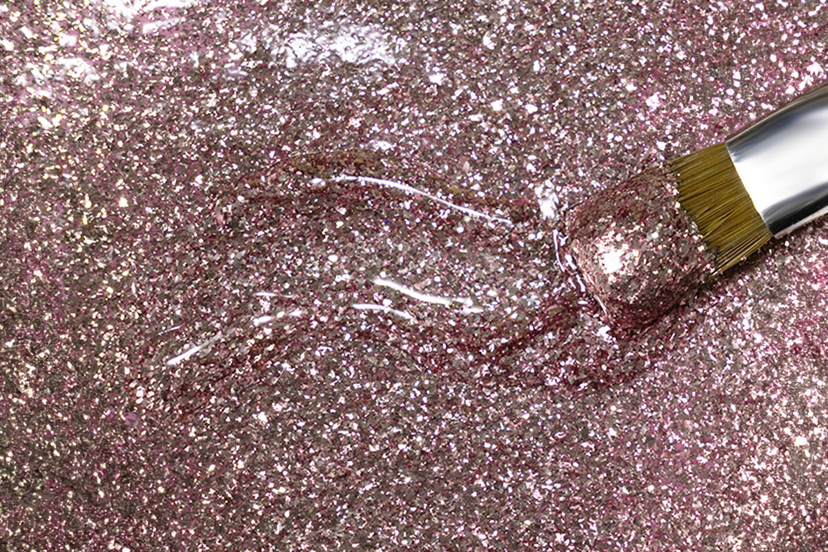 Jolifin LAVENI Farbgel - sparkle chrome rosé-gold 5ml