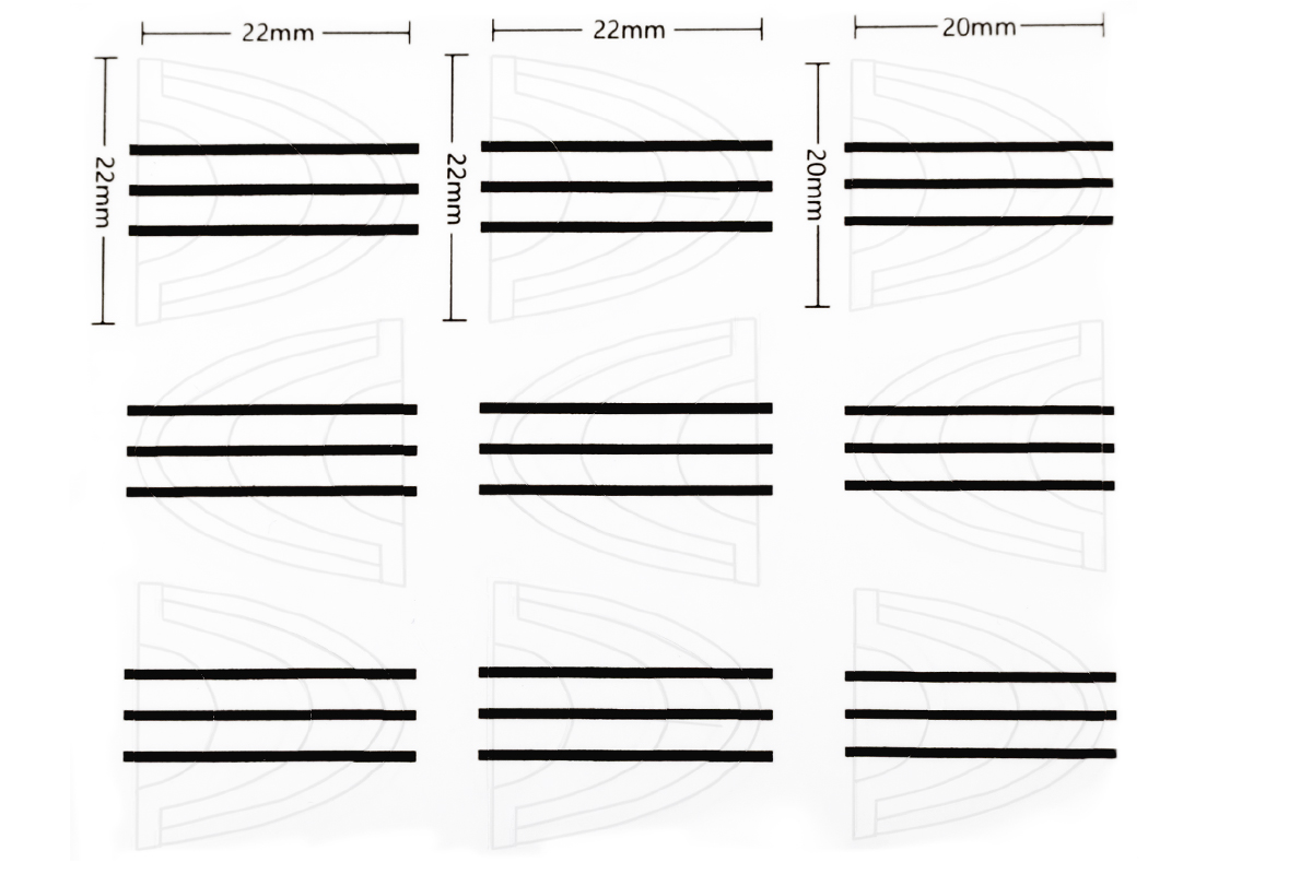 Jolifin Perfect French-Sticker - professional long