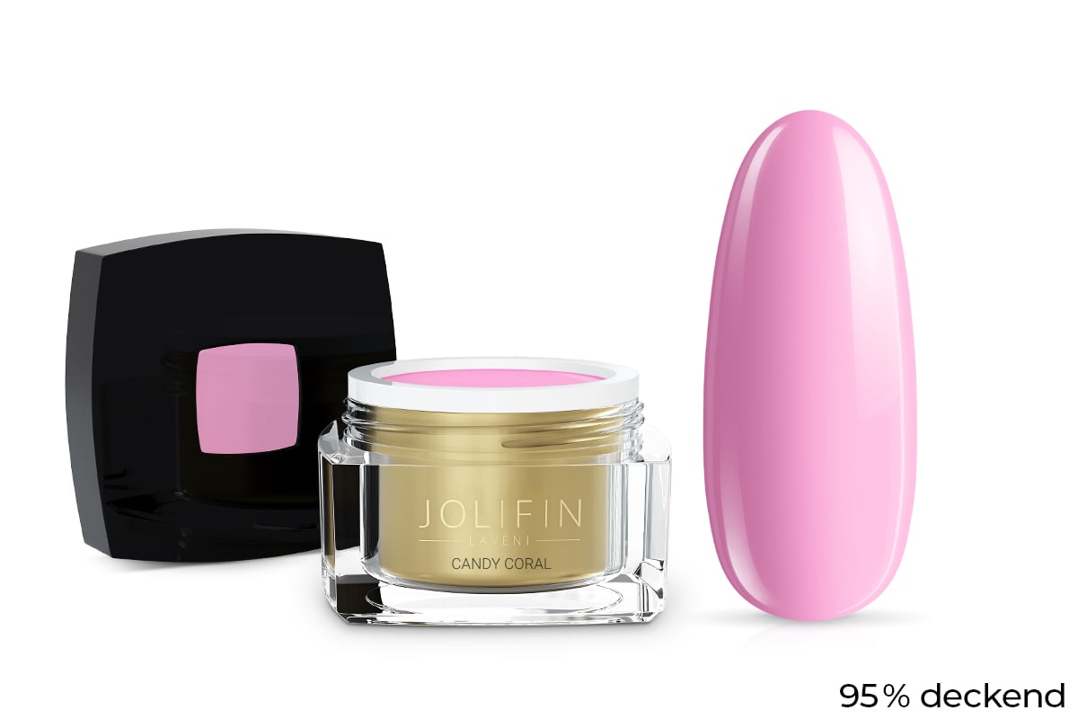 Jolifin LAVENI Farbgel - candy coral 5ml