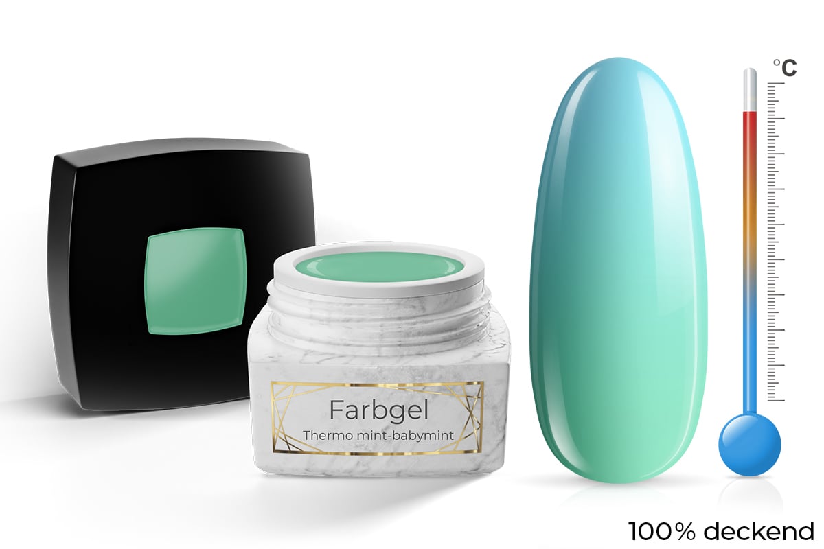Jolifin LAVENI PRO Farbgel - Thermo mint-babymint 5ml
