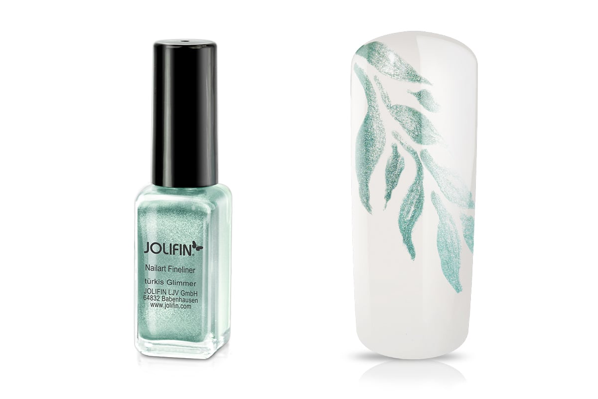 Jolifin Nail Art Fineliner turquoise mica 10ml