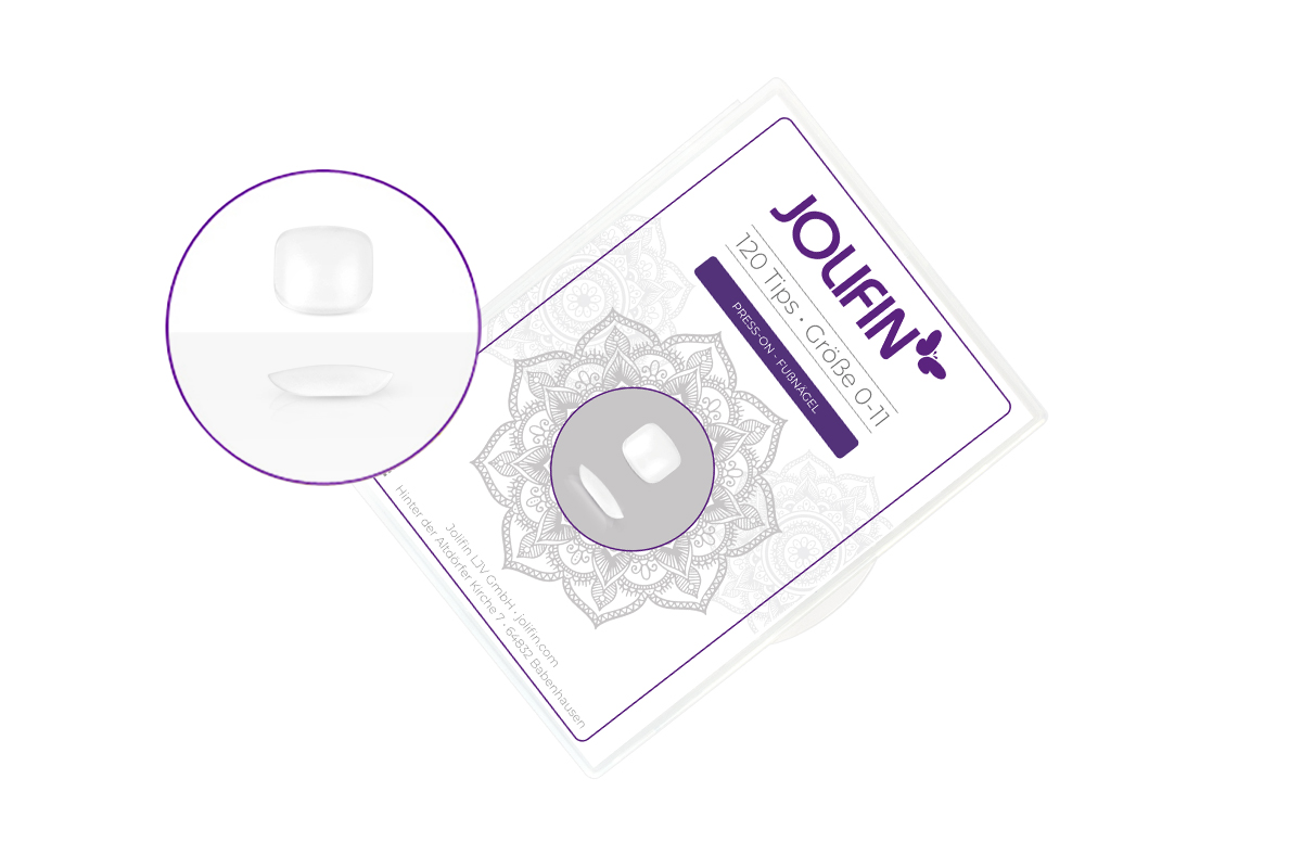 Jolifin 120er Tipbox Press-On - Toenails B-Goods