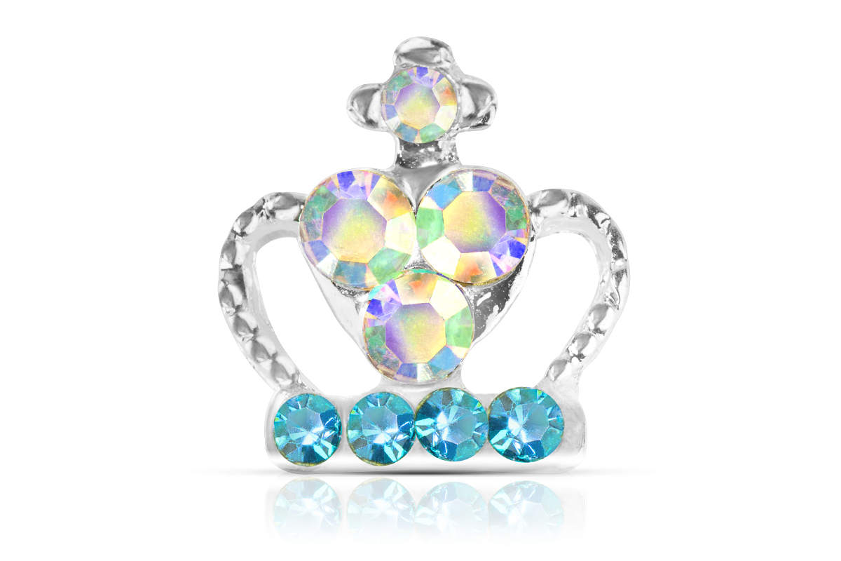 Jolifin Overlay Crown with Rhinestones