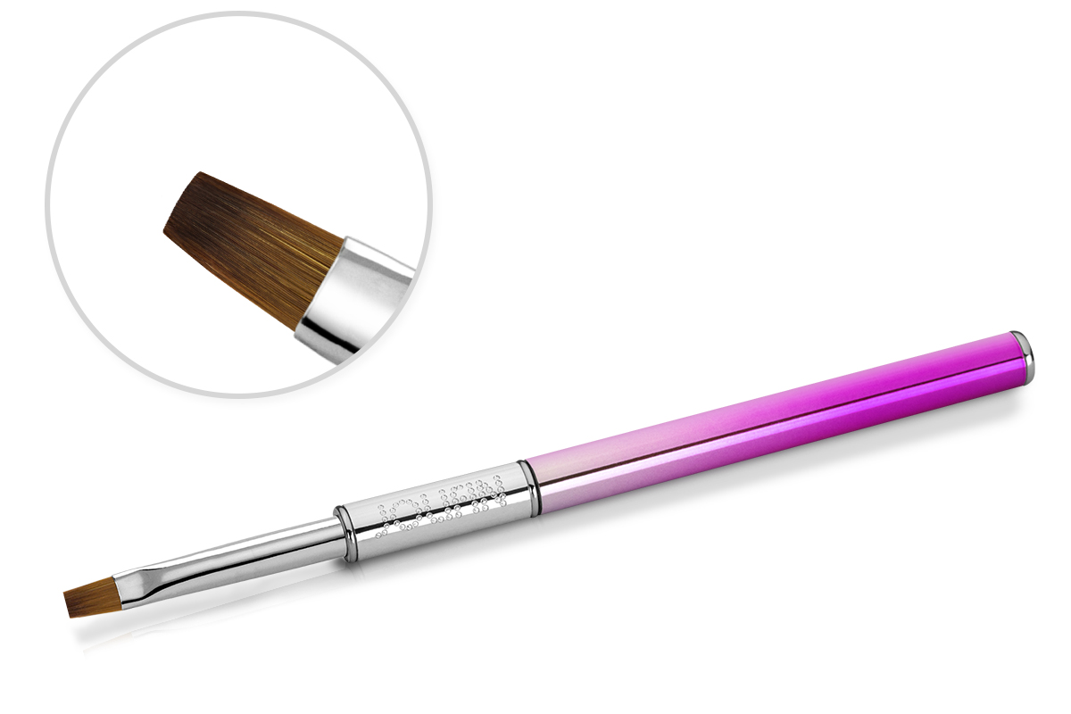 Jolifin Chrome Gel-Pinsel - gerade Gr. 6