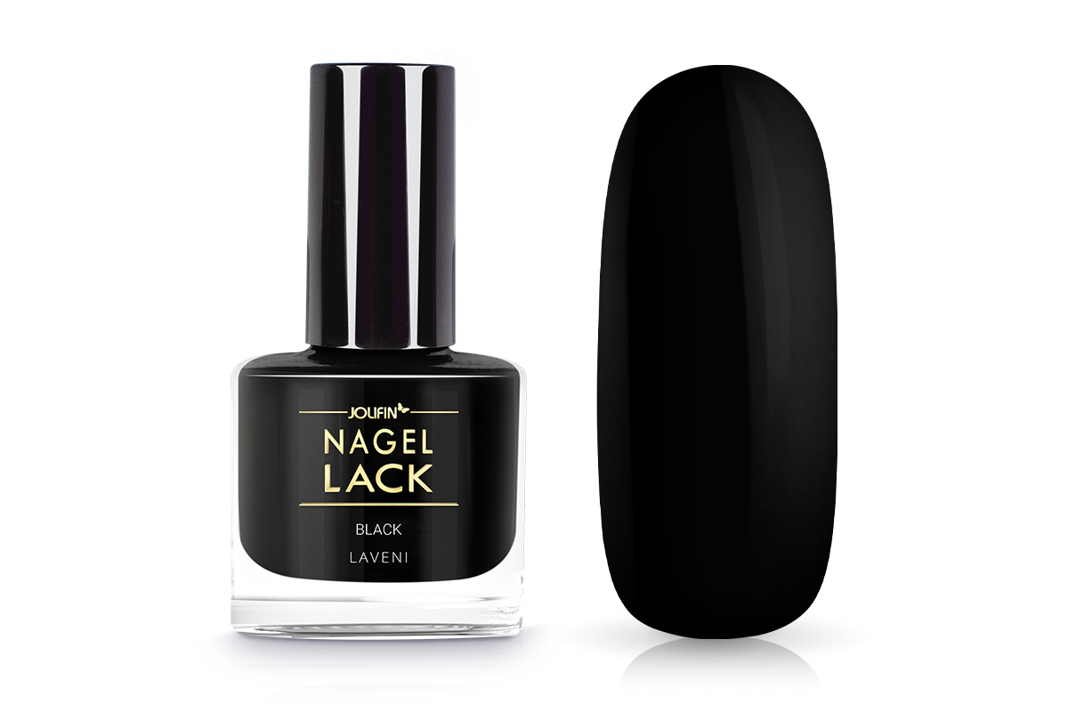 Jolifin LAVENI Nail Polish - black 9ml