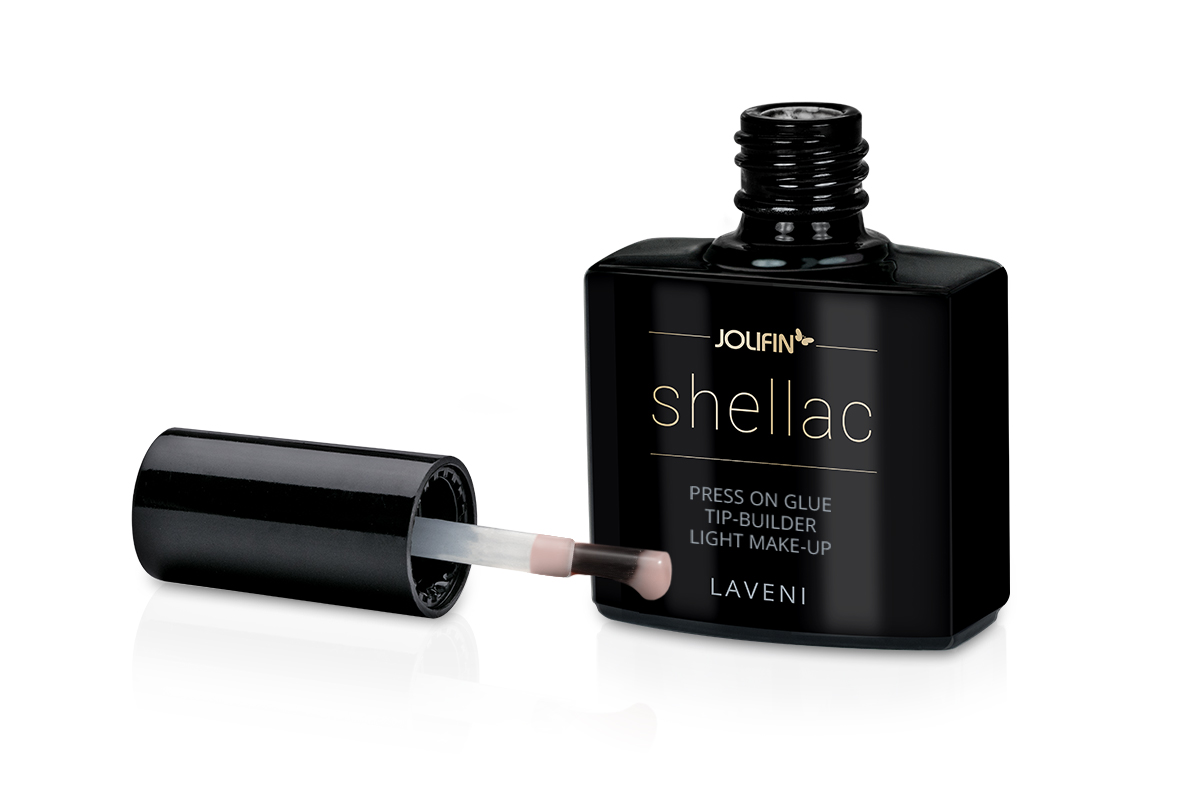 Jolifin LAVENI Shellac PressOn - Glue Tip-Builder light make-up 10ml