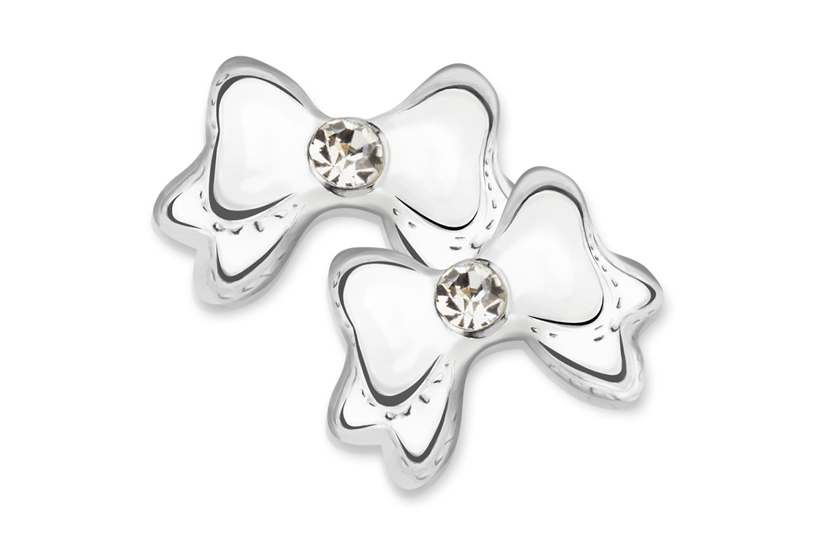Jolifin Overlay white bow large