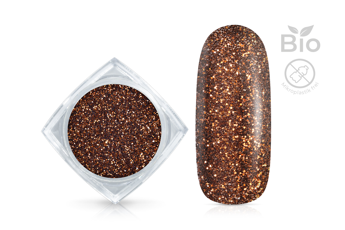 Jolifin Bio Glitterpuder - brown