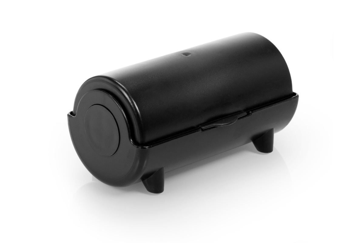Jolifin table lint roller for stamps - black
