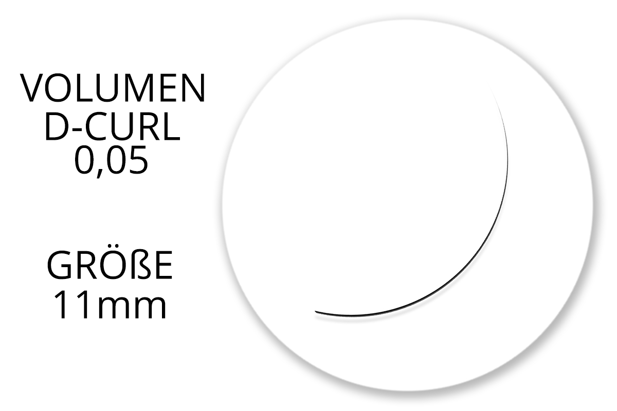 Jolifin Lashes - SingleBox 11mm - Volume D-Curl 0,05