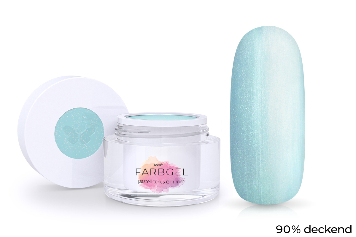 Jolifin colour gel pastel turquoise mica 5ml