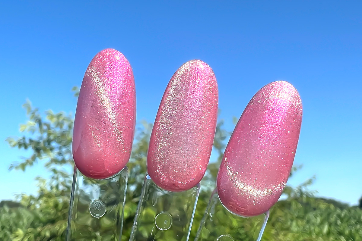 Jolifin LAVENI Shellac - Cat-Eye Aurora rosy babydoll 10ml