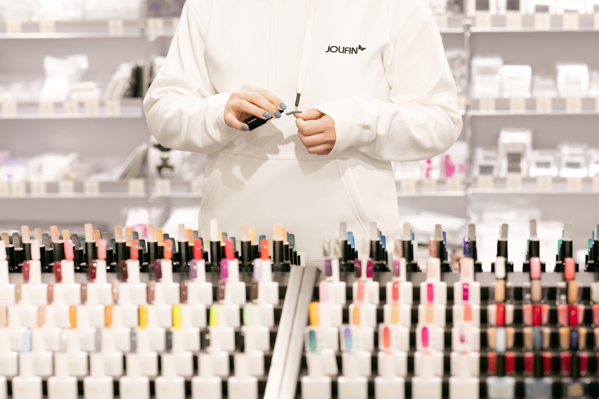 Jolifin Pullover Hoodie Off-White - Gr. S