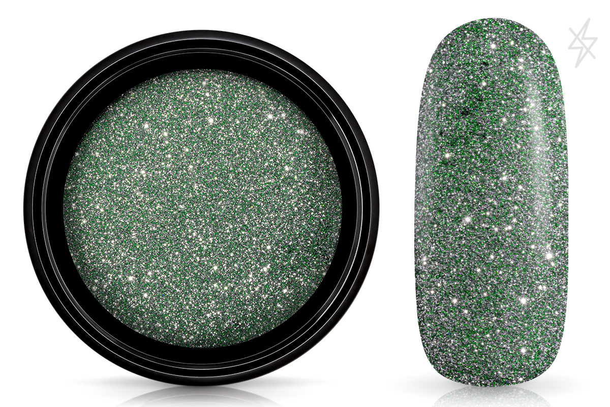 Jolifin LAVENI FlashOn Glitterpuder - green