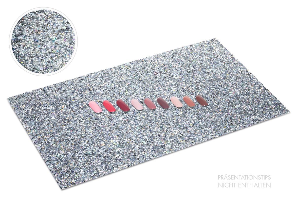 Jolifin presentation base - iridescent glitter