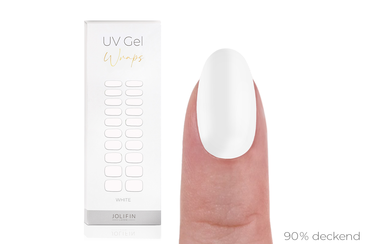 Jolifin LAVENI UV Gel Wraps - white