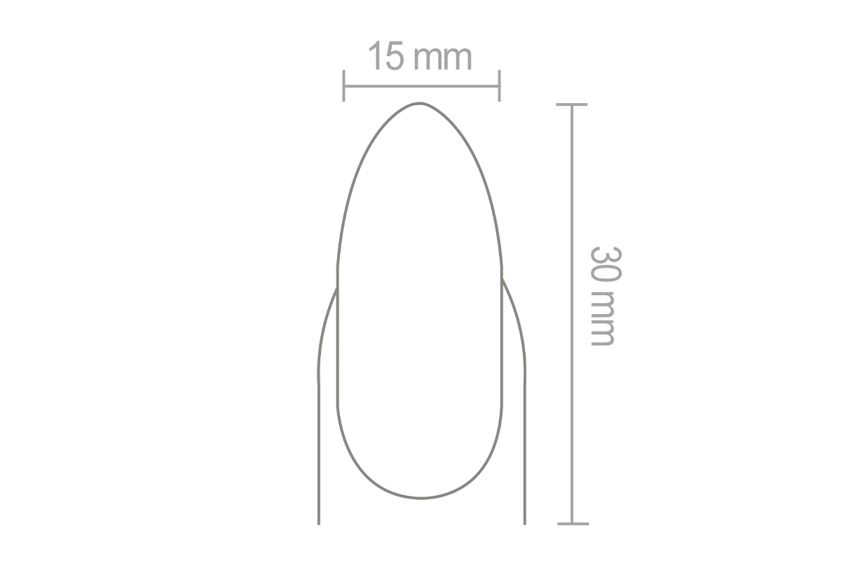 Jolifin Nagelform-Stempel - Mandel