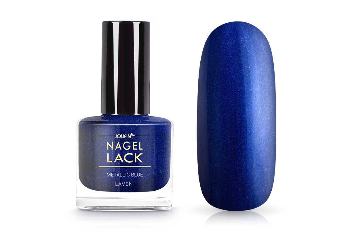 Jolifin LAVENI Nail Polish - metallic blue 9ml