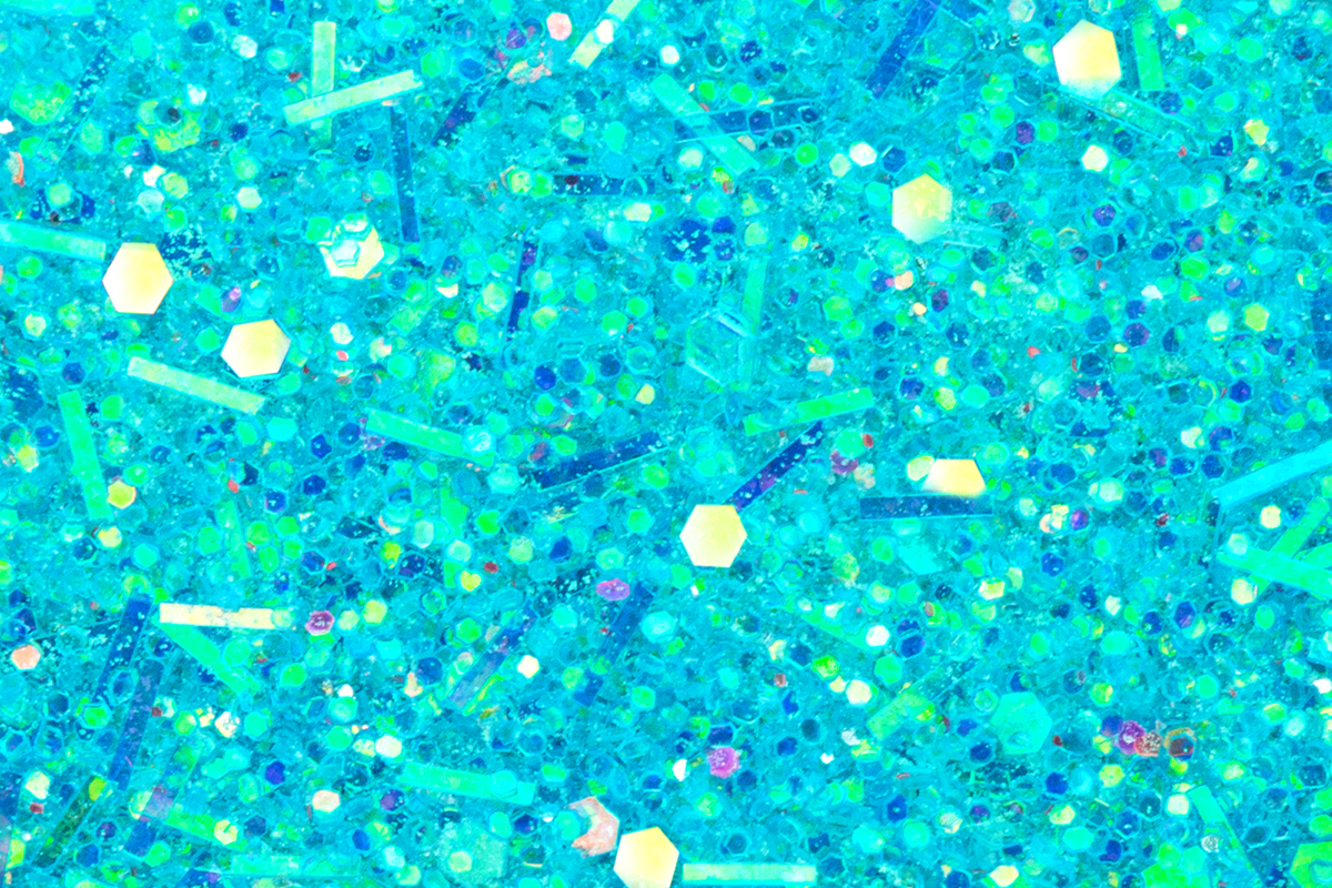 Jolifin Nightshine glitter powder - neon-blue