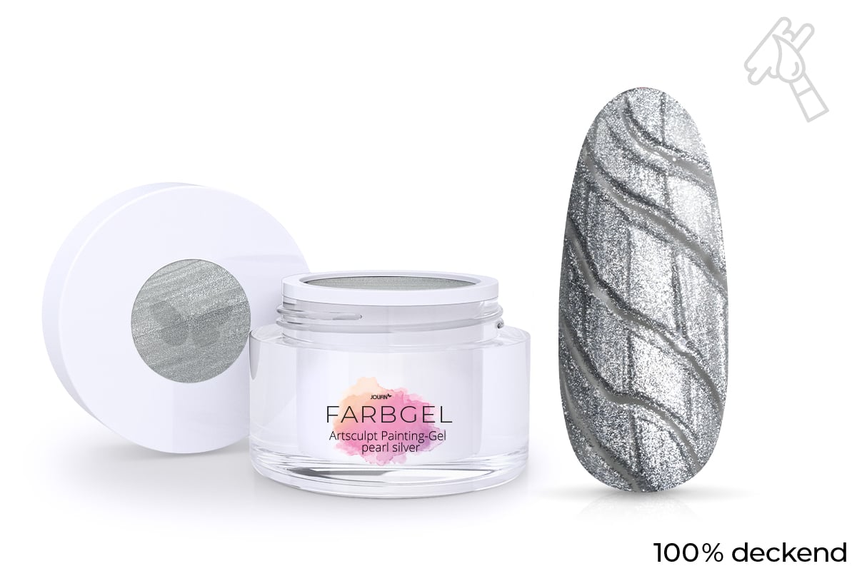 Jolifin Artsculpt Painting-Gel - pearl silver 5ml