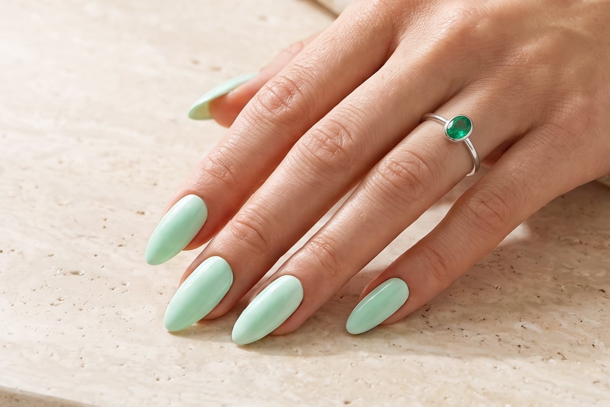 Jolifin LAVENI Farbgel - spring pastell-green 5ml