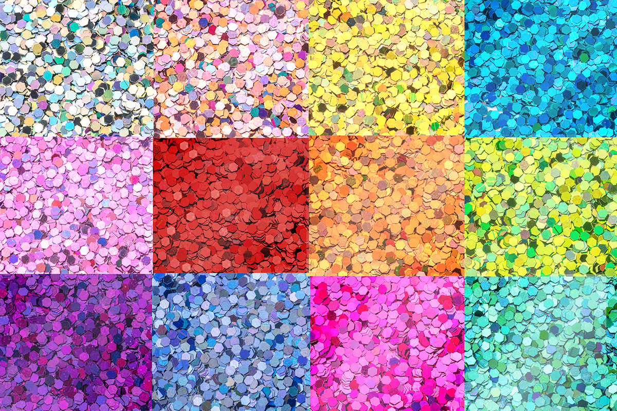 Nail art set glitter sequins small