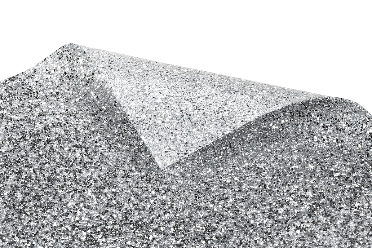 Jolifin presentation base - silver glitter