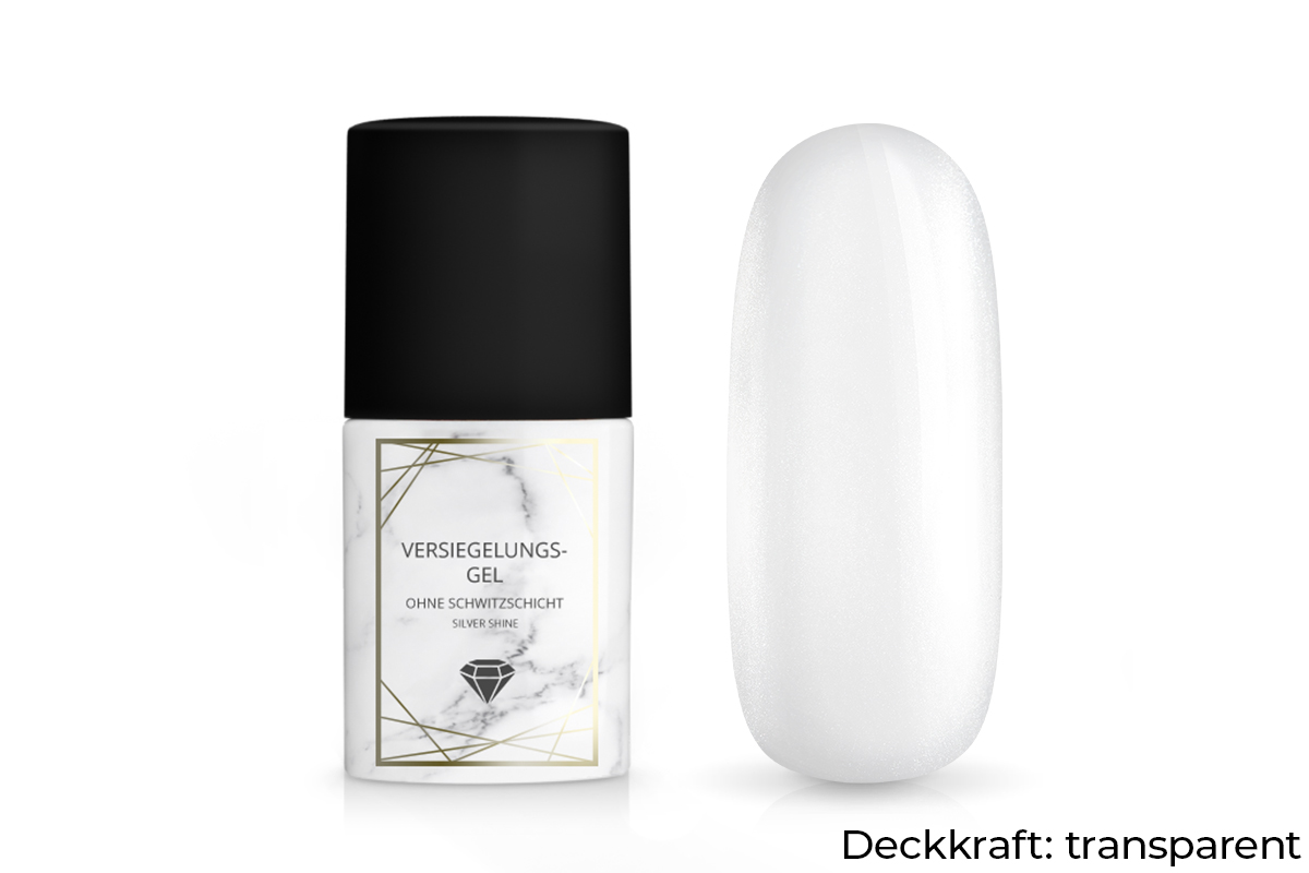 Jolifin LAVENI PRO - Versiegelungs-Gel ohne Schwitzschicht silver shine 11ml