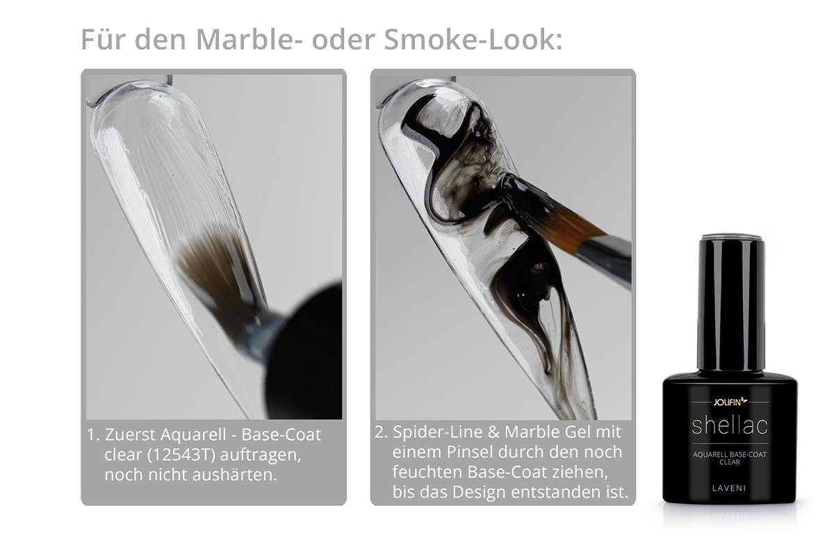 Jolifin Spider-Line & Marble Gel - black 5ml
