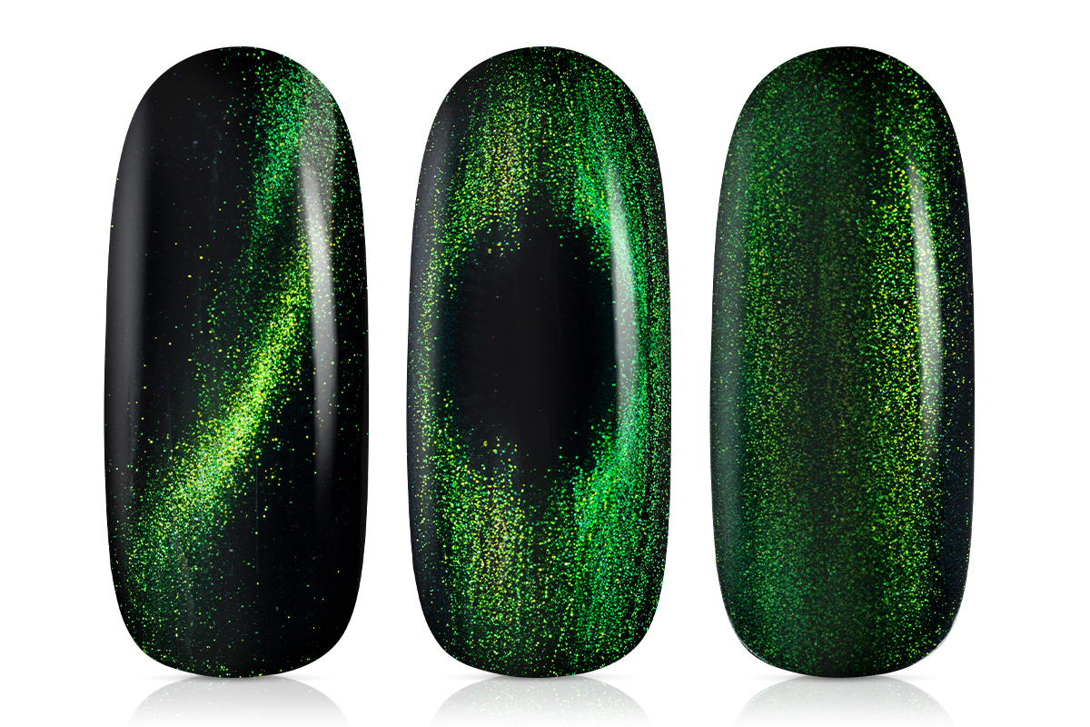 Jolifin LAVENI PRO Farbgel - Cat-Eye 9D chameleon smaragd 5ml