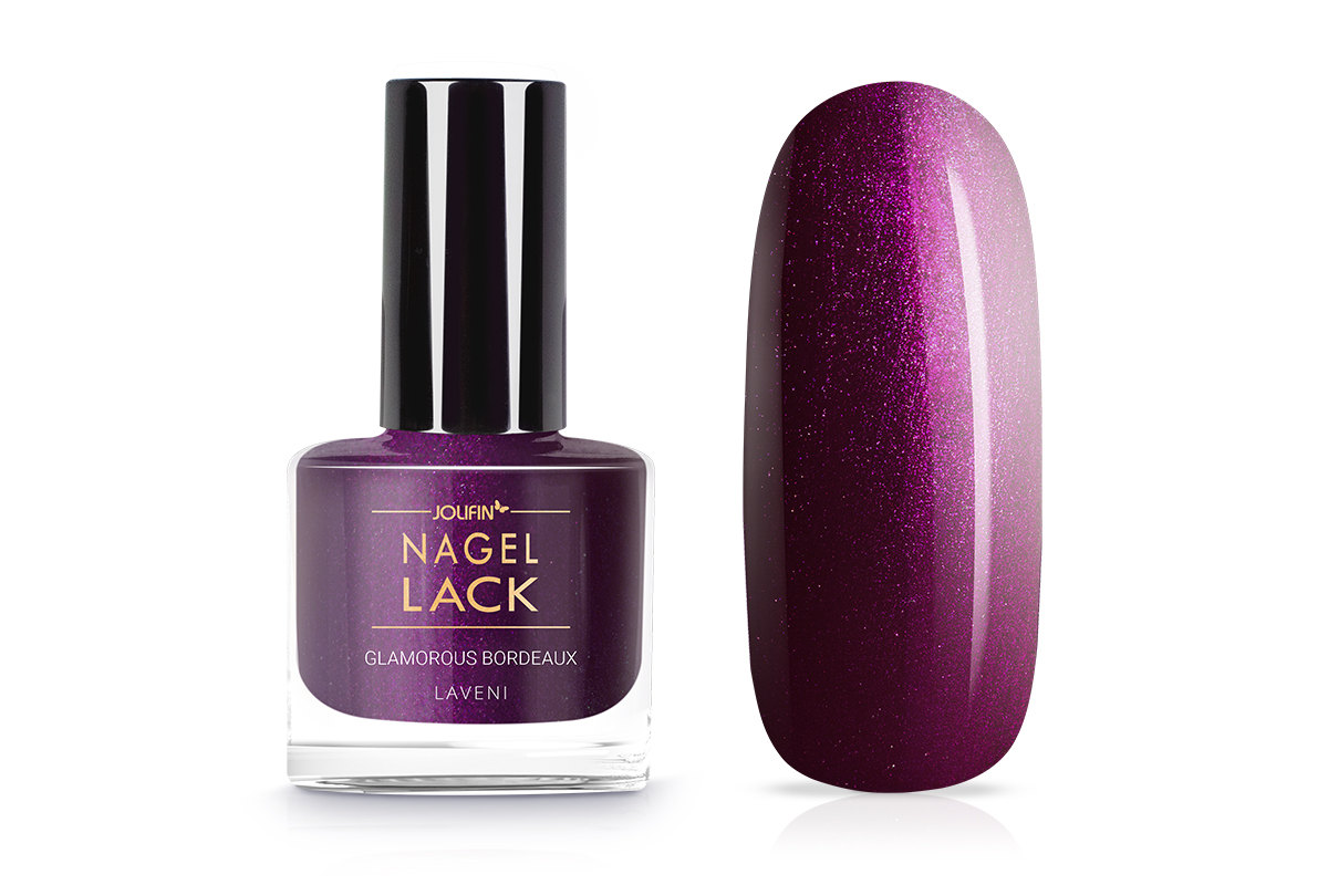 Jolifin LAVENI Nail Polish - glamorous bordeaux 9ml