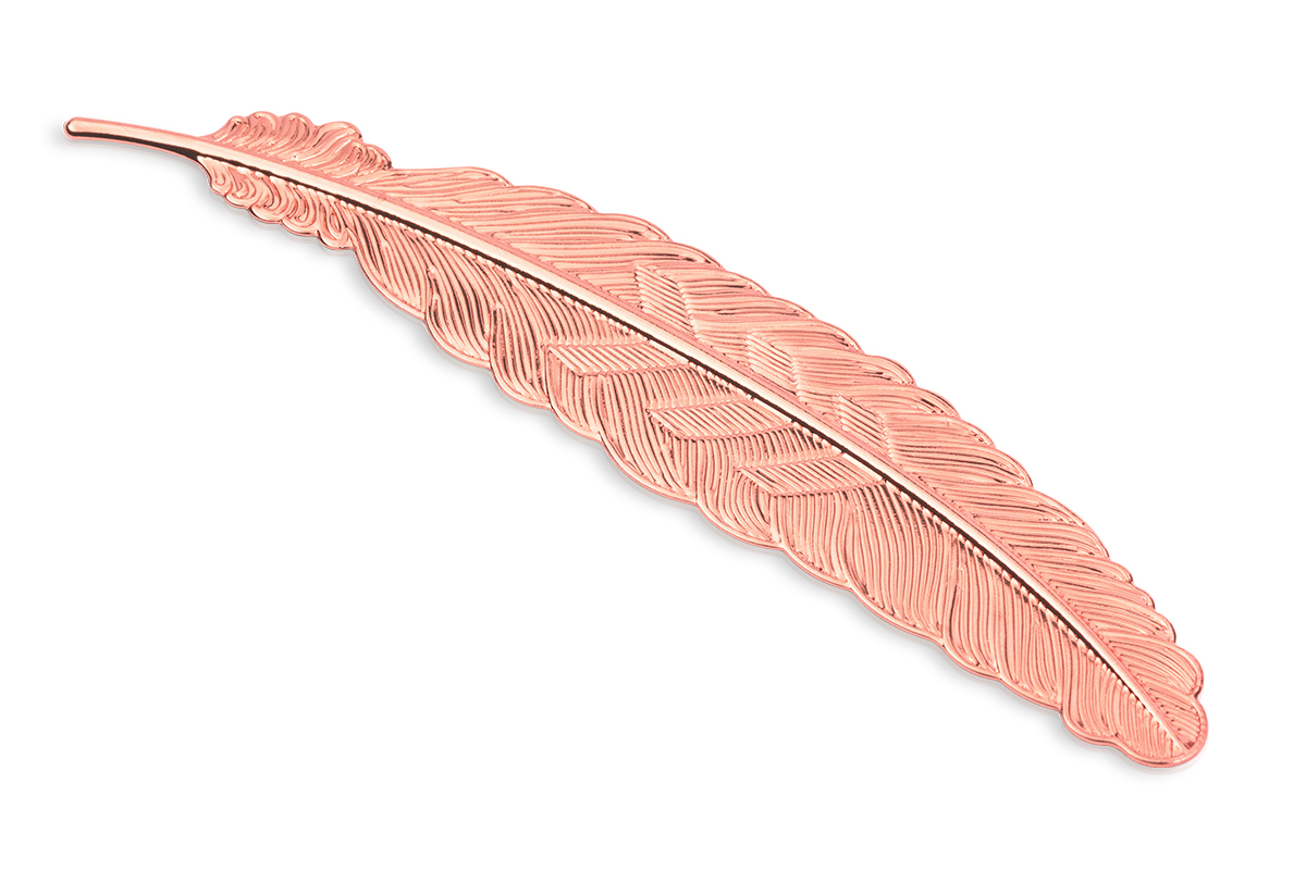 Jolifin presentation display - feather rose-gold