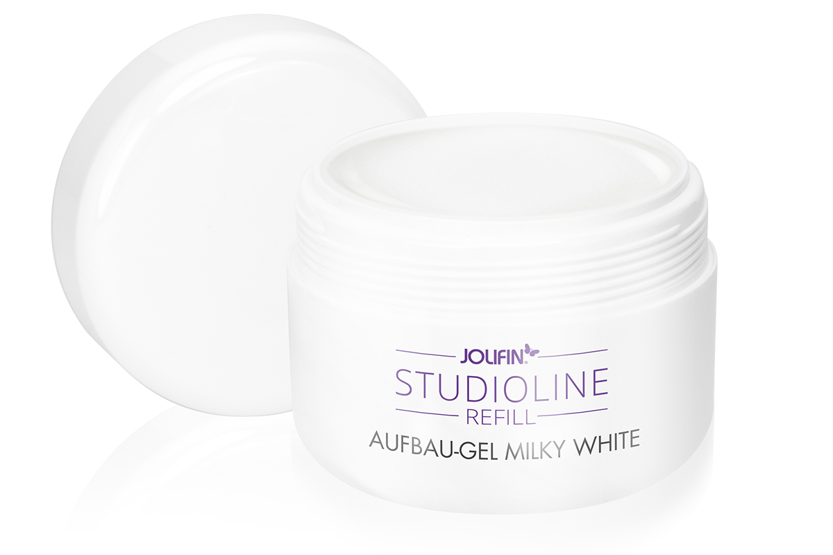 Jolifin Studioline Refill - build-up gel milky-white 250ml