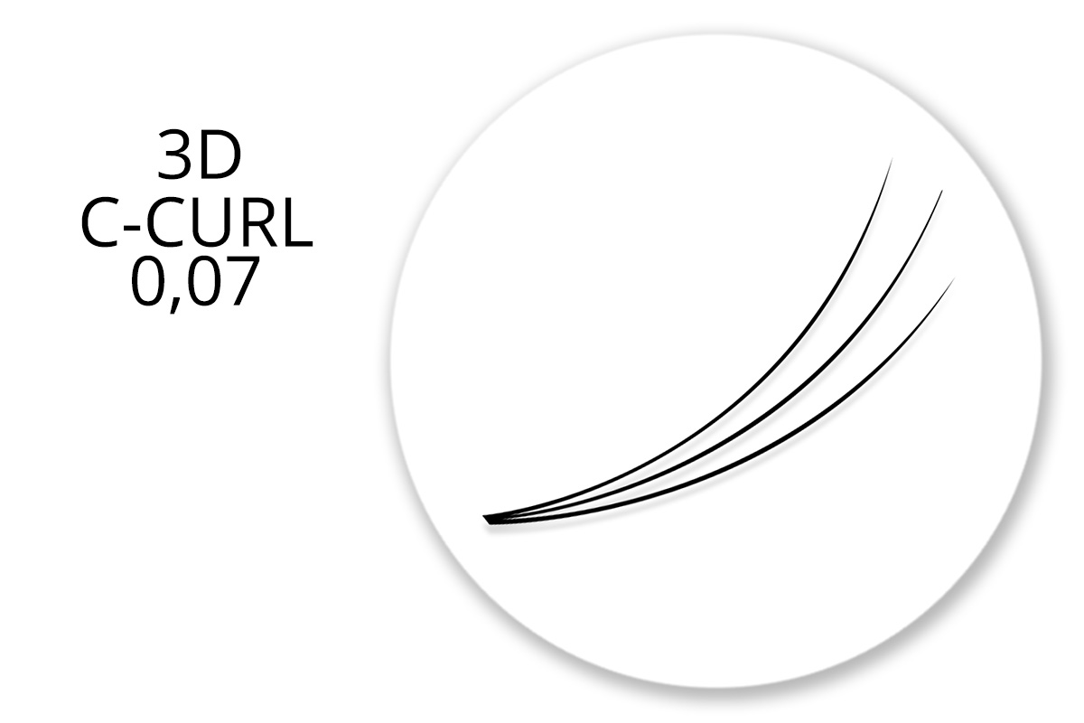 Jolifin Lashes - MixBox - 3D Eyelash Fan C-Curl 0,07