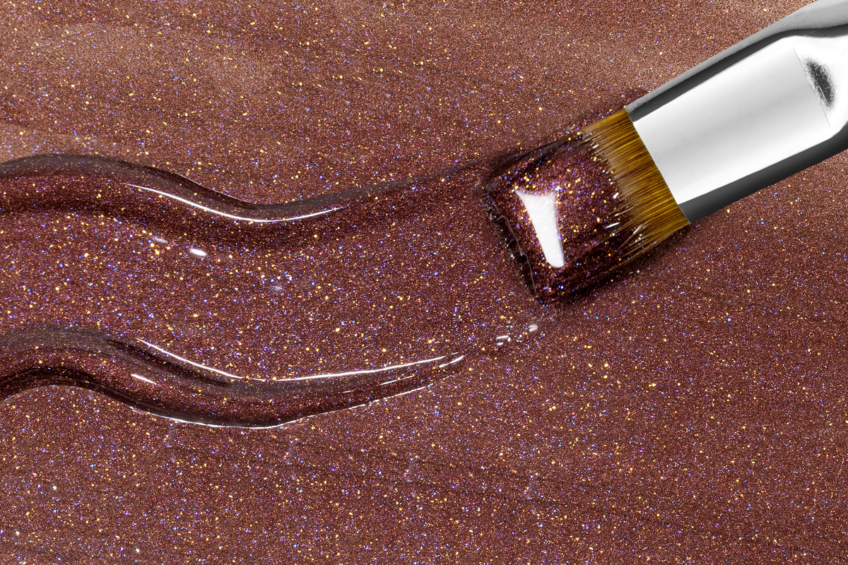 Jolifin Cat-Eye Farbgel bordeaux Glitter 5ml