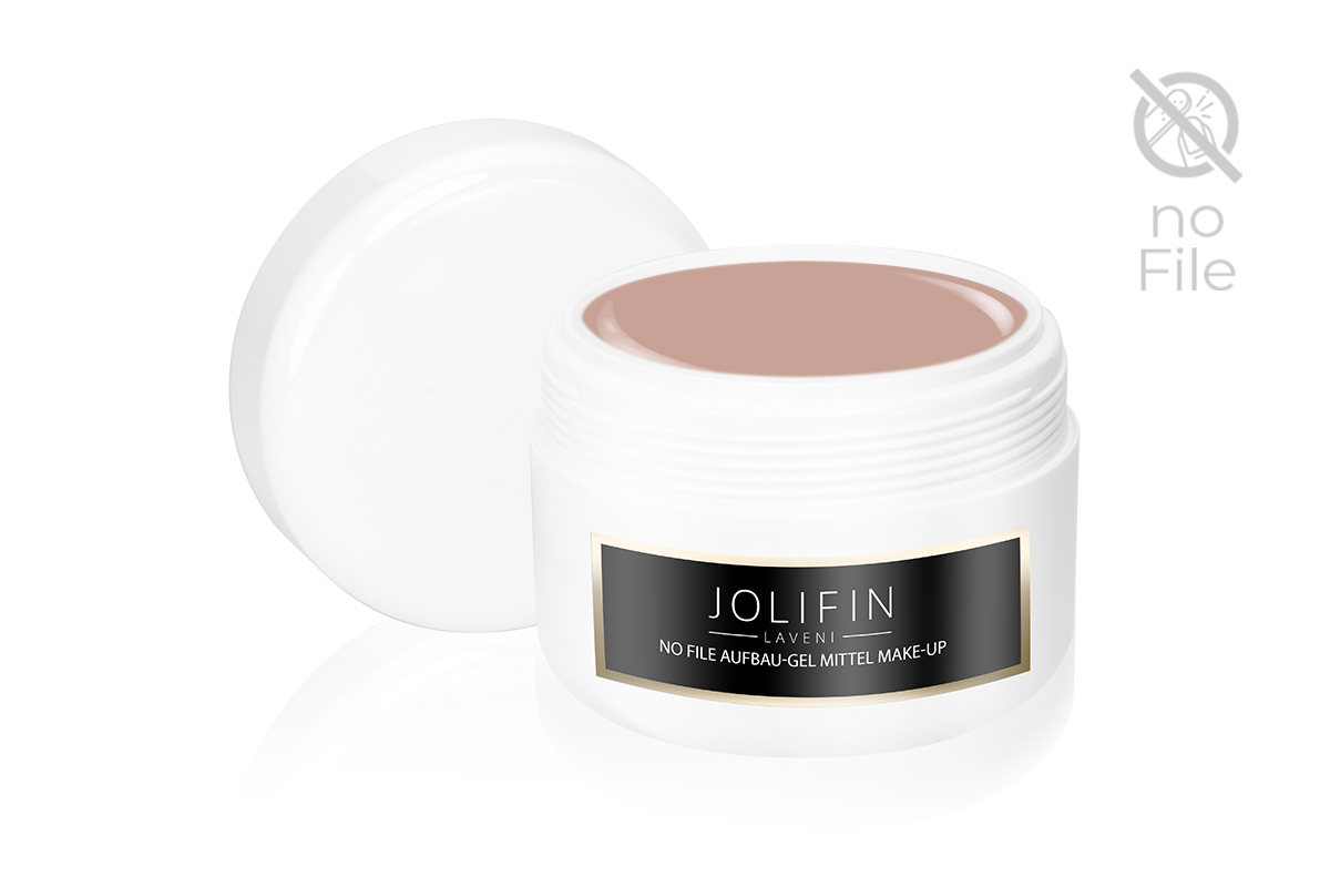 Jolifin LAVENI Refill - No File Aufbau-Gel mittel make-up 250ml