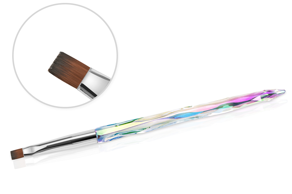 Jolifin Crystal Gel Brush - flat size 6