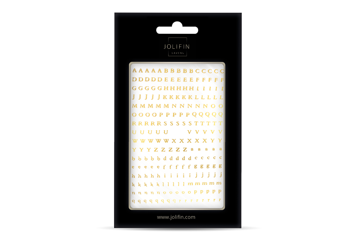 Jolifin LAVENI XL Sticker - ABC mini champagne