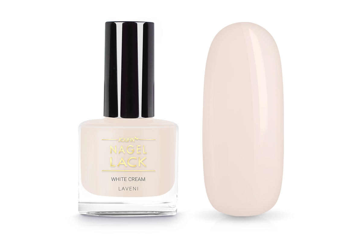 Jolifin LAVENI Nail Polish - white cream 9ml