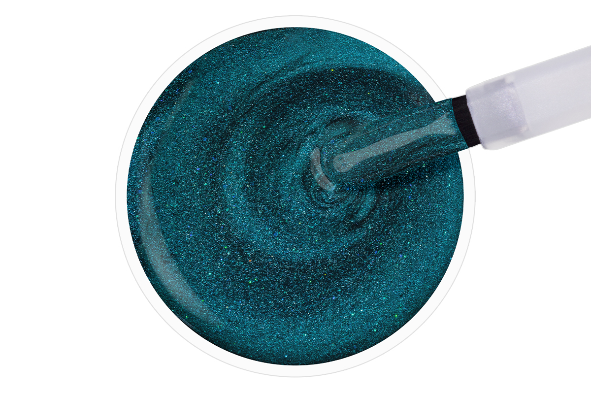 Jolifin LAVENI Shellac - Cat-Eye universe blue 10ml