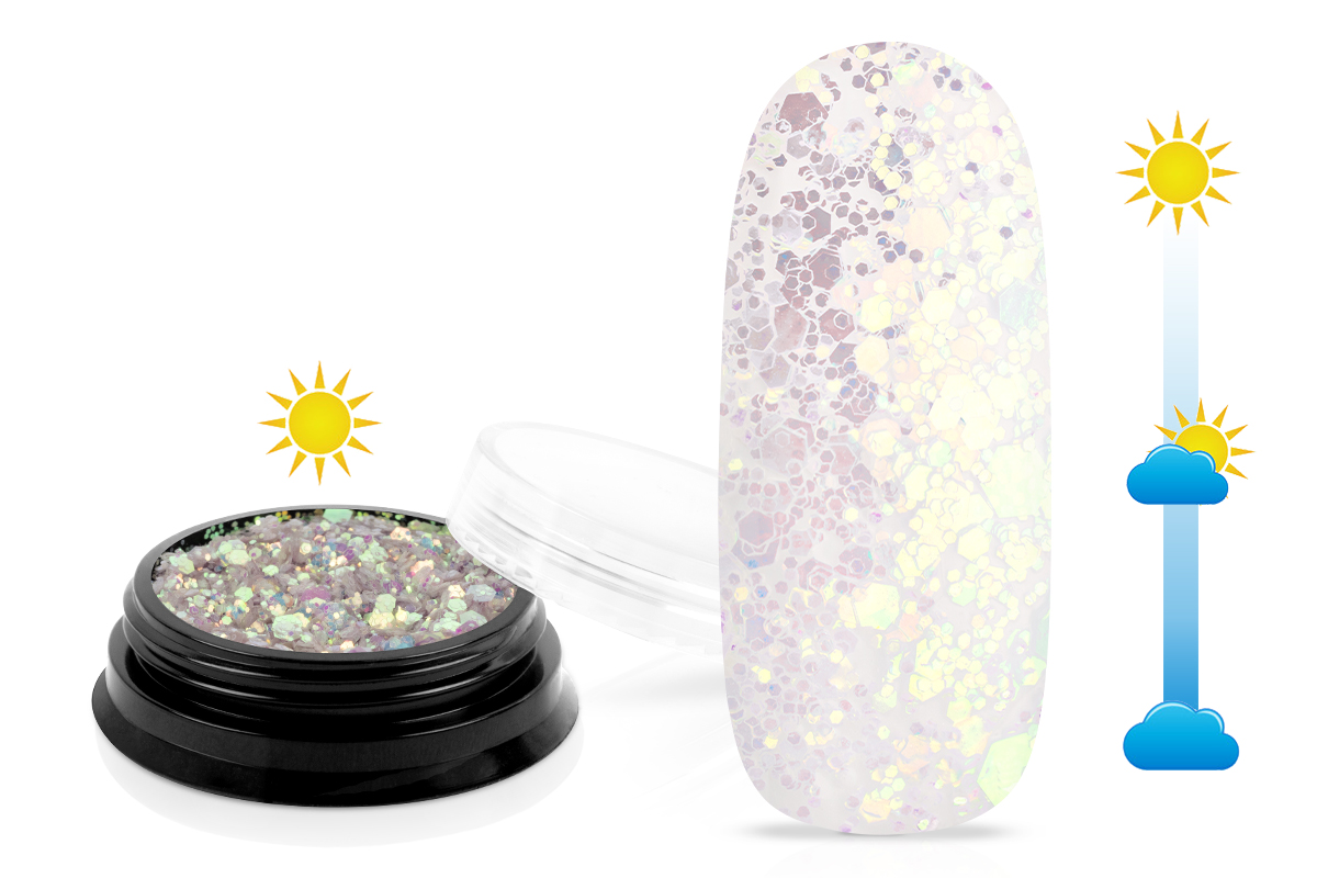 Jolifin LAVENI Solar Glitter - grey lavender