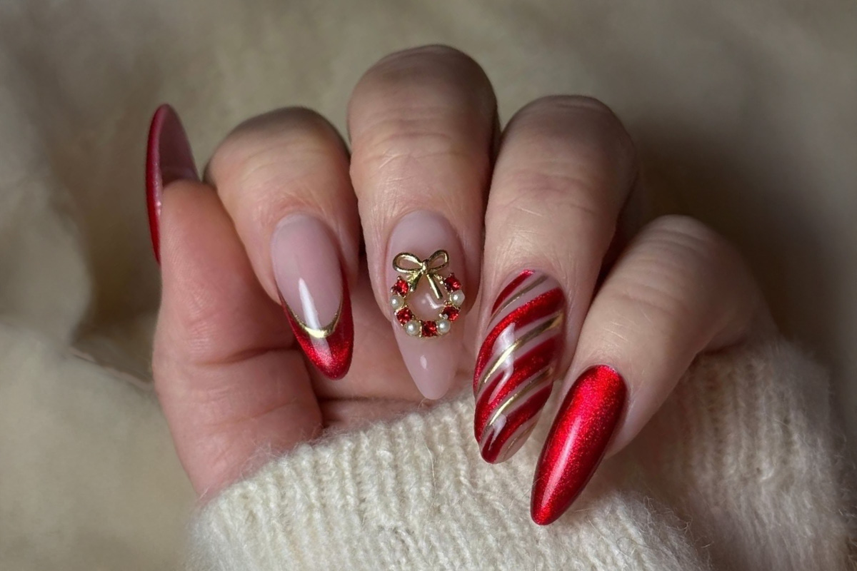 Jolifin Overlay - Wreath with pearls & bow